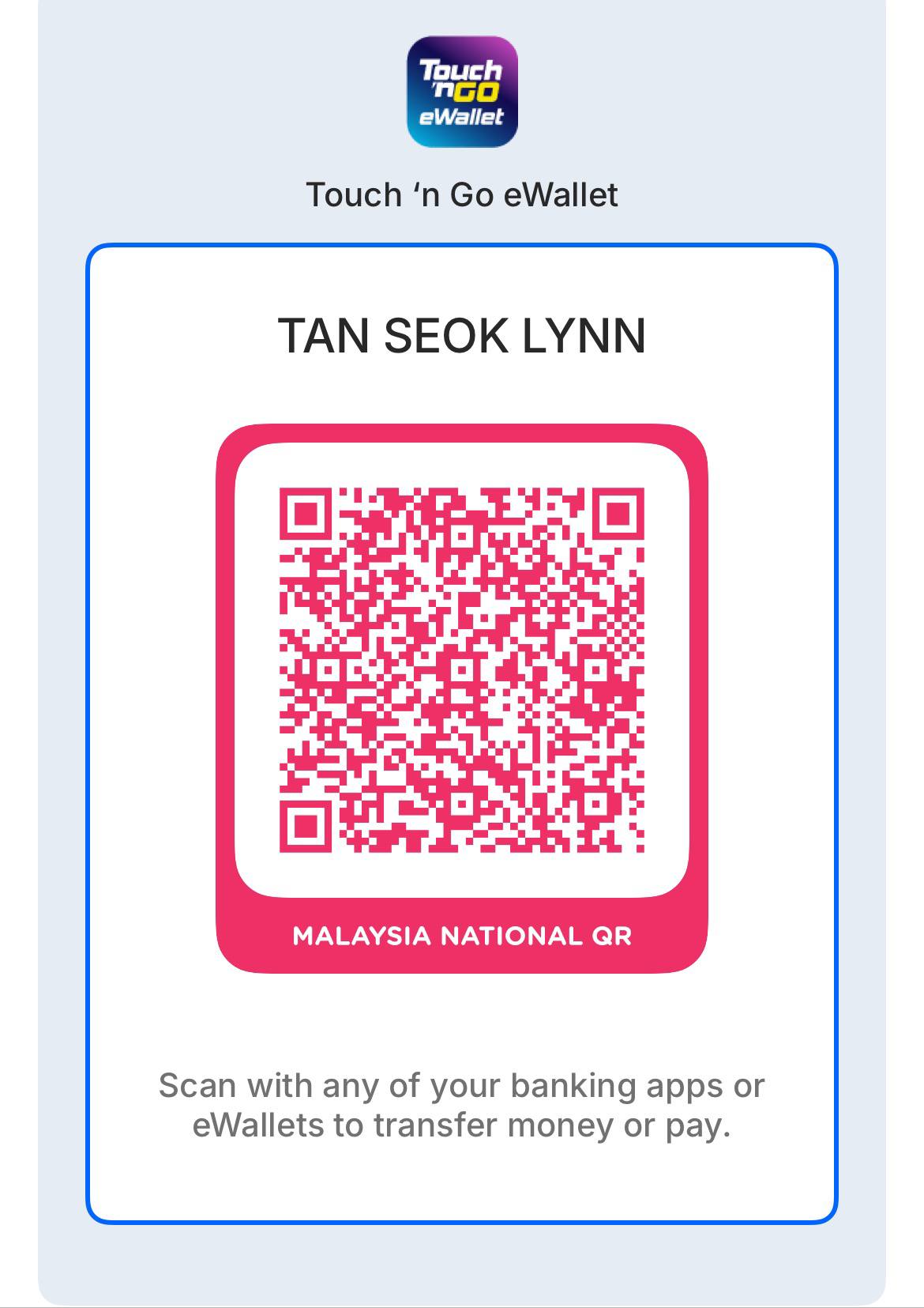 DuitNow QR — Touch 'n Go eWallet